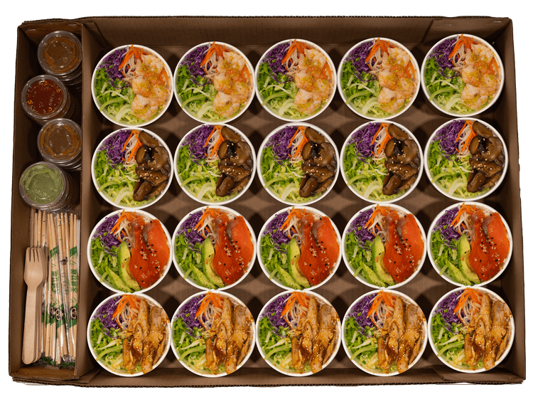 Mini Noodle Salad Box catering